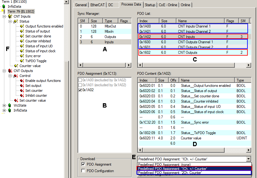 Operating mode selection 1: