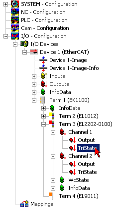 Tristate mode (high-resistance outputs) 1: