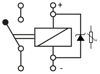 Output protection during DC switching of inductive loads (overvoltage limitation) 3: