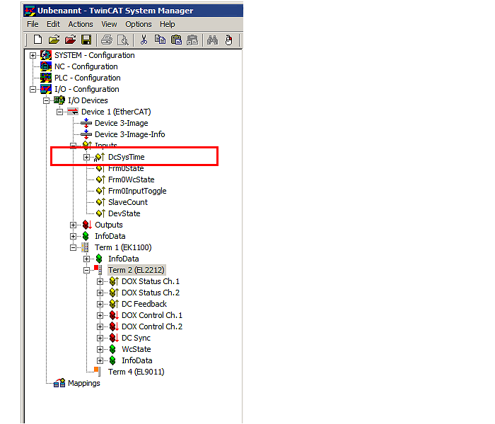 Distributed Clocks settings 5: