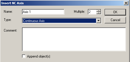 Integration into the NC configuration 6: