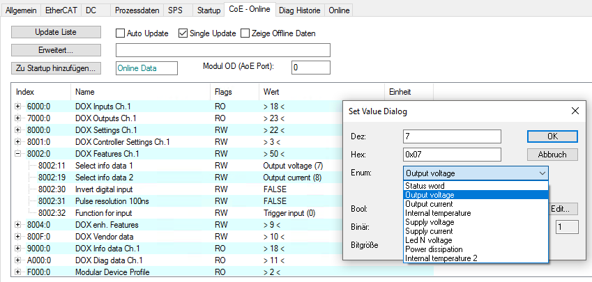 Diagnostics with the info data 2: