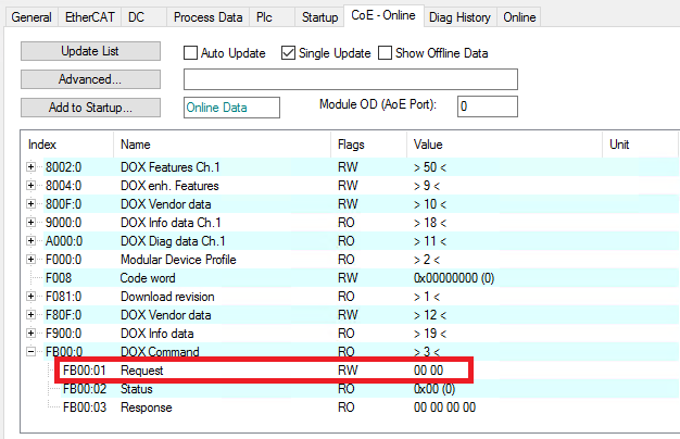 Saving the output voltage in operation 3: