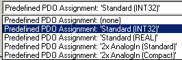 Selection of process data 2: