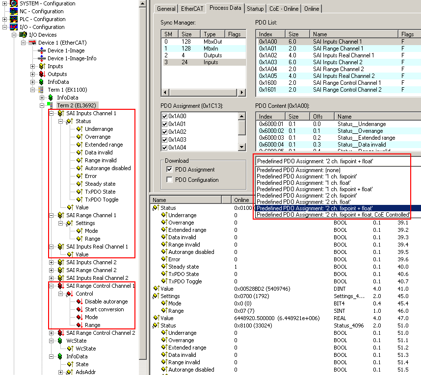 Process data 1: