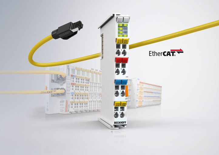 EL3783 - EtherCAT Terminal, 3-channel analog input, multi-function, 690 V AC, 1/5 A, 16 bit, 20 ksps, electrically isolated, oversampling 1: