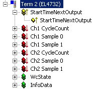 Oversampling settings, distributed clocks (DC) 8: