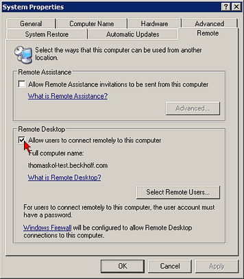 Application sample - Service interface with remote desktop 7: