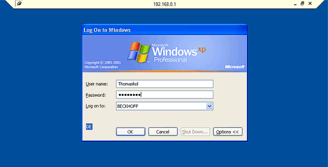 Application sample - Service interface with remote desktop 15: