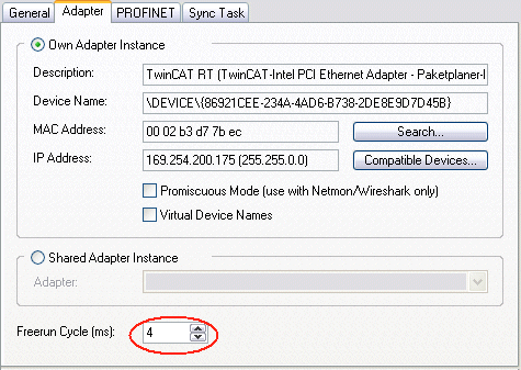 PROFINET device (EL6631-0010) integration under TwinCAT 2.11 15: