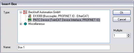 PROFINET device integration under TwinCAT 2.11 7: