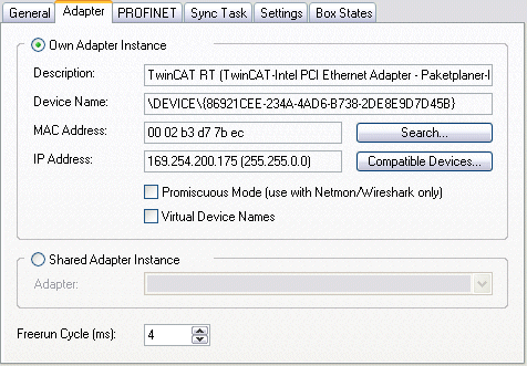 Activation of the PROFINET Controller Supplement 5: