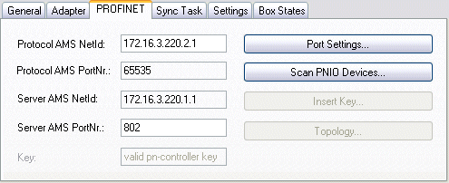 Activation of the PROFINET Controller Supplement 7: