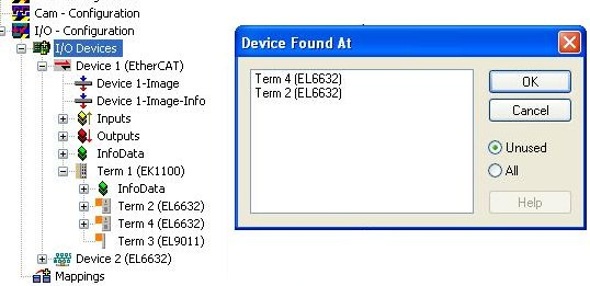 Integration of the TwinCAT PROFINET controller protocol via an EL663x interface 1: