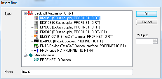 Appending PROFINET devices 1: