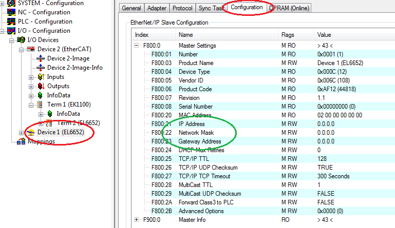EL 6652-0000 configuration      5: