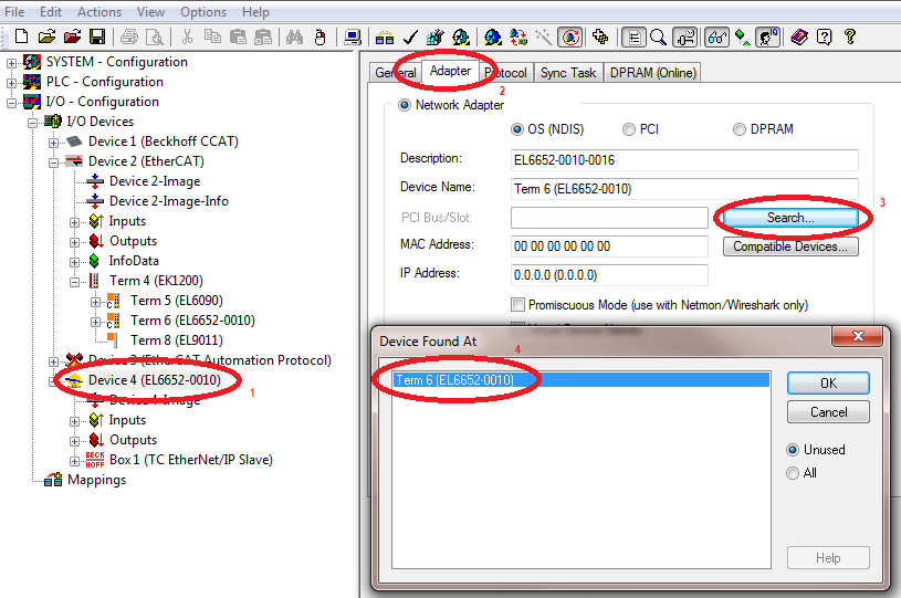 EL 6652-0010 configuration      4: