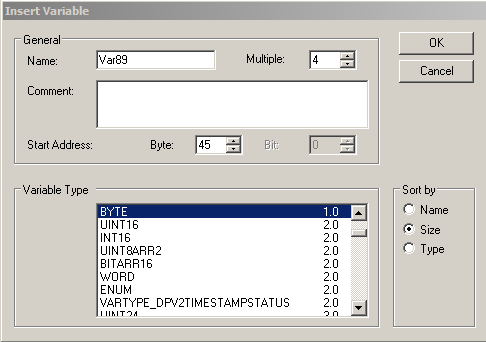 Creating general process data / simple data exchange (symmetric PDO mapping) 2: