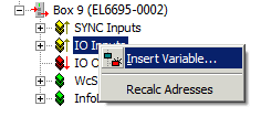 Creating general process data / simple data exchange (symmetric PDO mapping) 1: