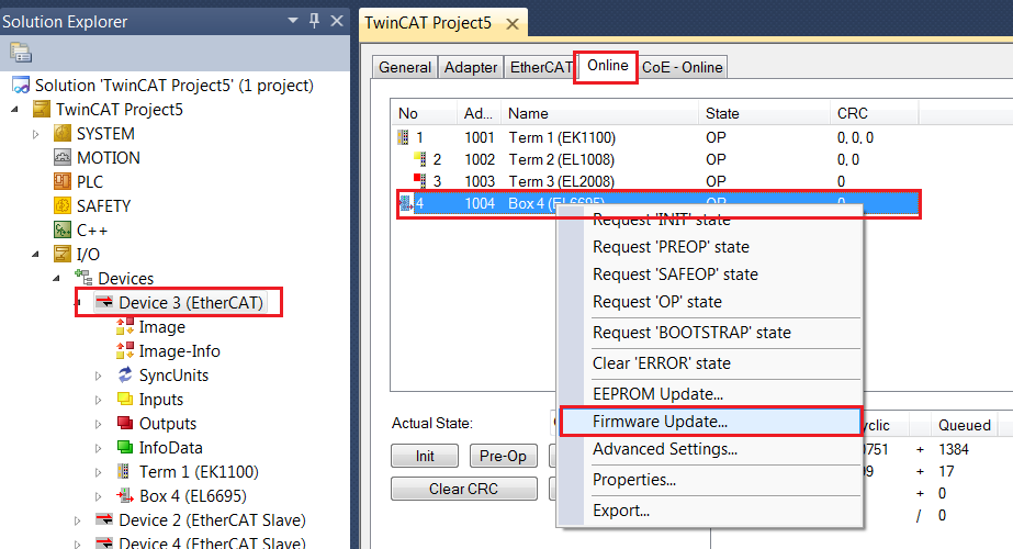 Addition to firmware (FW) /FPGA update 1: