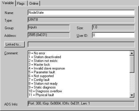 EL6751 – Bus node diagnostics 2: