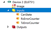 Modular Device Profil Mapping of EL6751 (MDP) 8: