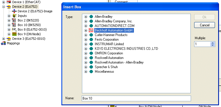 Integrating a DeviceNet® device with EDS file 1: