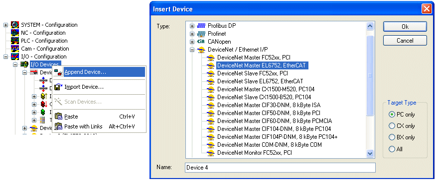 TwinCAT System Manager 2: