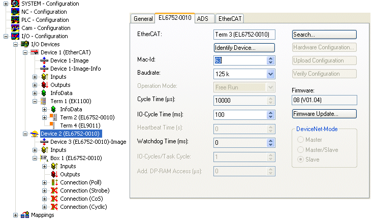 TwinCAT System Manager 8: