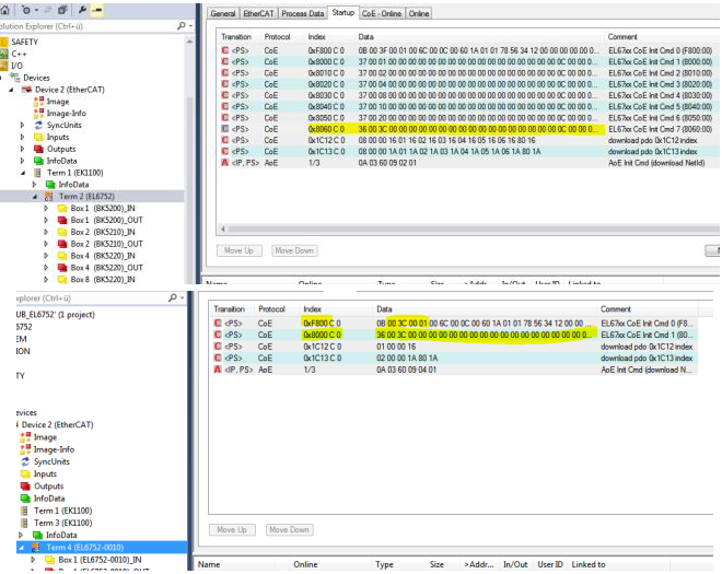 EL6752-0010 - Changing the DeviceNet® address and baud rate using ADS 2: