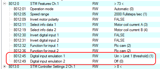 Digital input emulation 1: