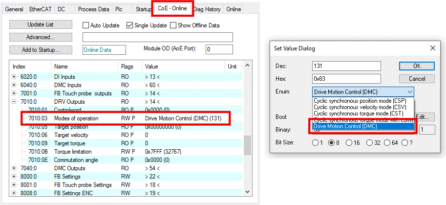 Commissioning in TwinCAT 3 1: