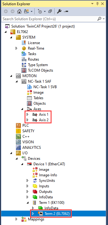 Integrating into a TwinCAT project 2: