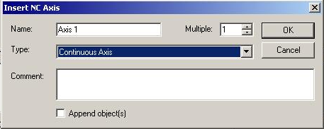 Integration into the NC configuration 5: