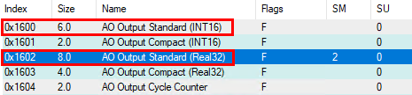 Power supply as EtherCAT device 8: