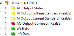 Power supply as EtherCAT device 2: