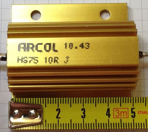 Determination of the specific resistance data from a temperature curve 4: