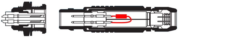 Assembly of the LEMO connector ELM3702-0101 2: