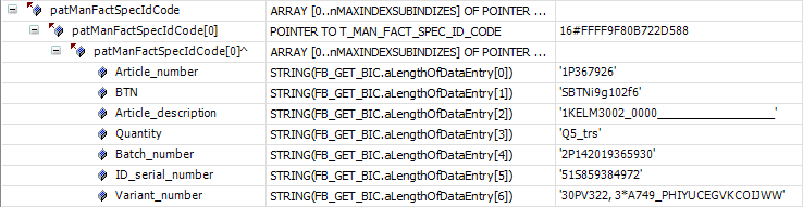 Sample program 14: Reading the BIC from the CoE 1: