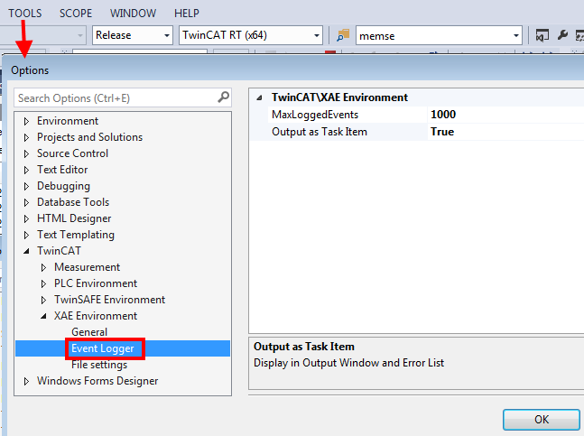 TcEventLogger and IO 6:
