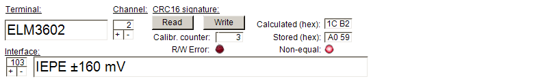 Sample program 13 (R/W signature of calibration) 1: