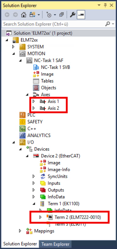 Integrating into a TwinCAT project 2: