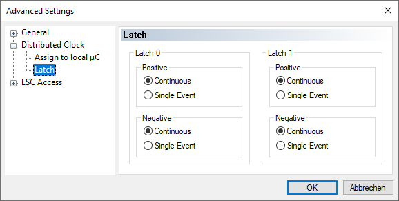 Configuration for multiple edges per PLC cycle 1: