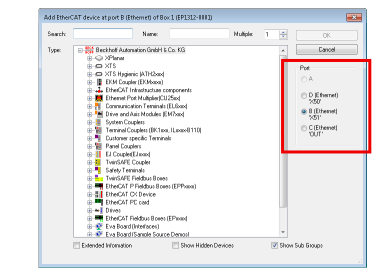Integration in TwinCAT 1: