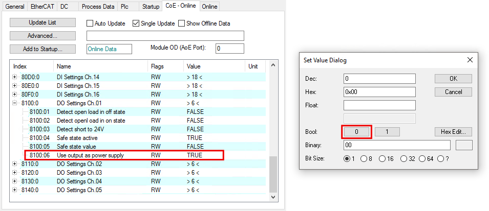 Switching outputs 2:
