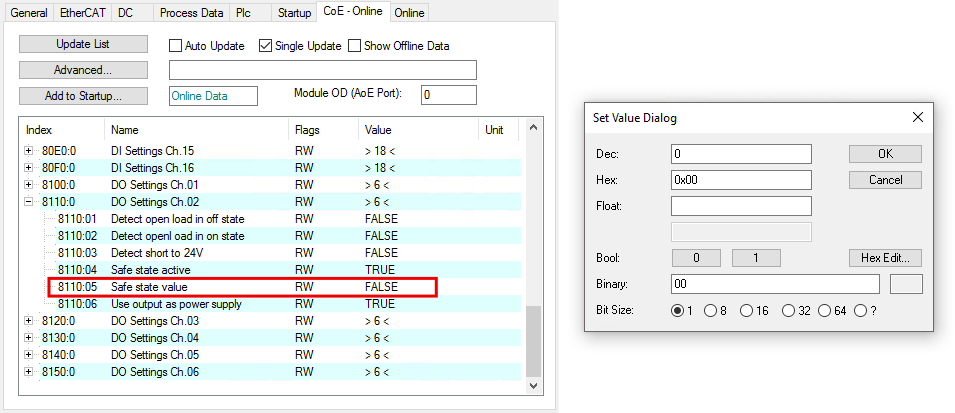 Configuration (EP1839-0042 with firmware 01) 1: