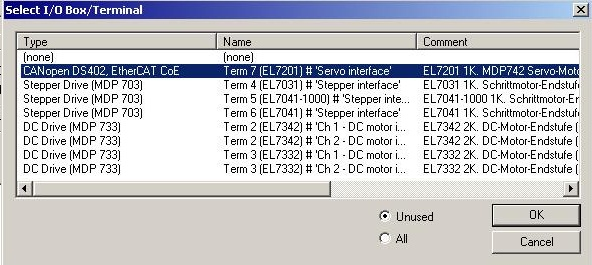 Integration into the NC configuration 7: