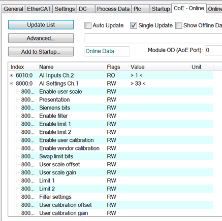 Representation of an EtherCAT slave on PROFINET 1: