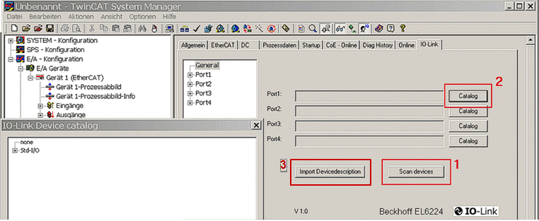Integrating IO link devices 1: