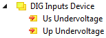 Undervoltage detection (EPP1816-3008) 1: